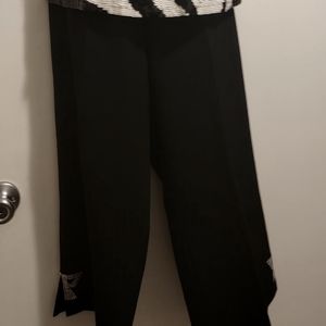 Pierri New York embellished black crop pant.